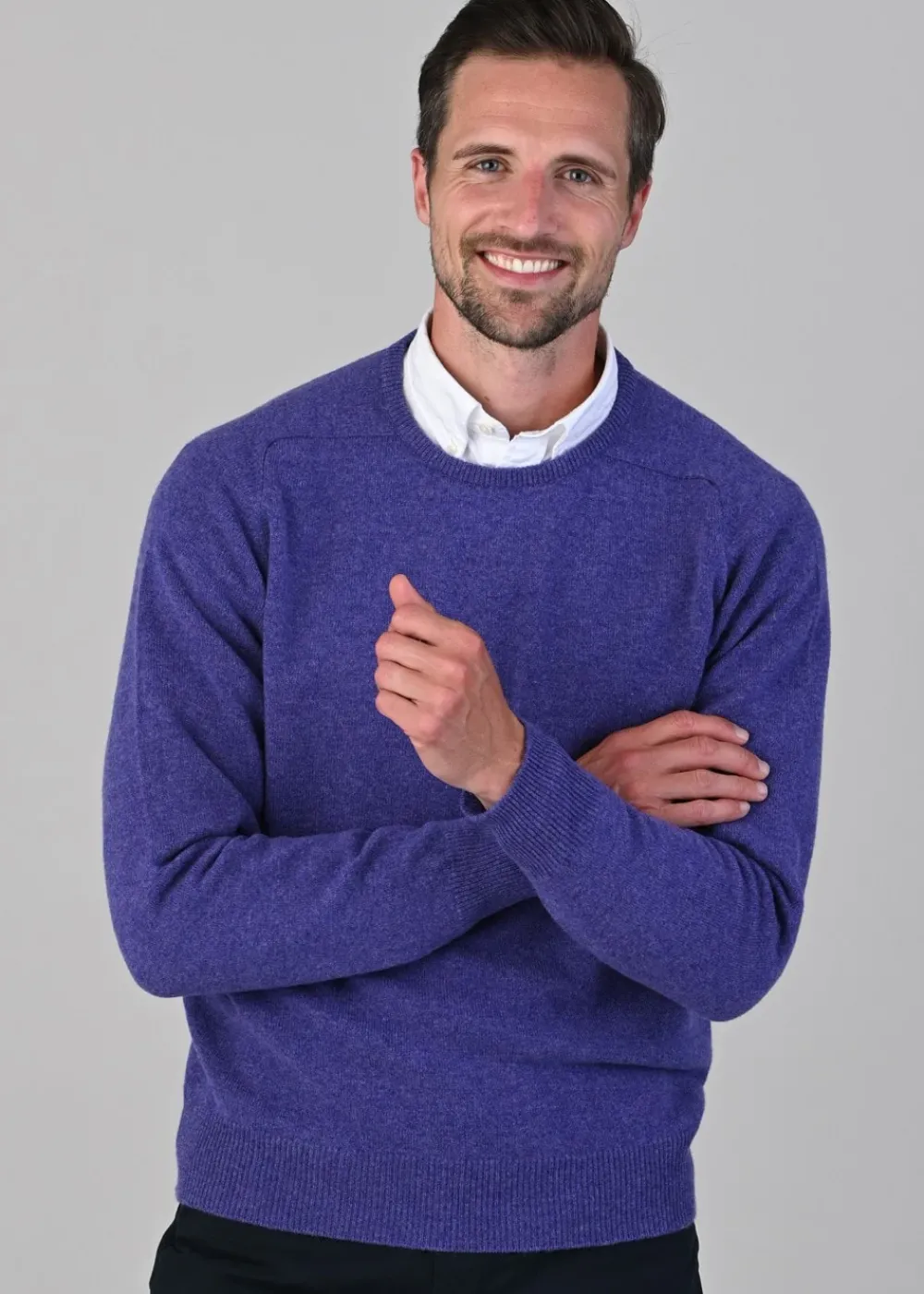 Best Leven 2 Ply Lambswool Crew Neck Plus Size - Knitwear
