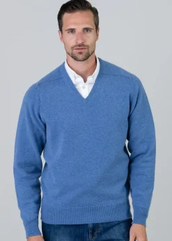 Best Leven 2 Ply Lambswool V-Neck - Knitwear