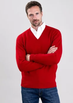 Sale Leven 2 Ply Lambswool V-Neck - Knitwear