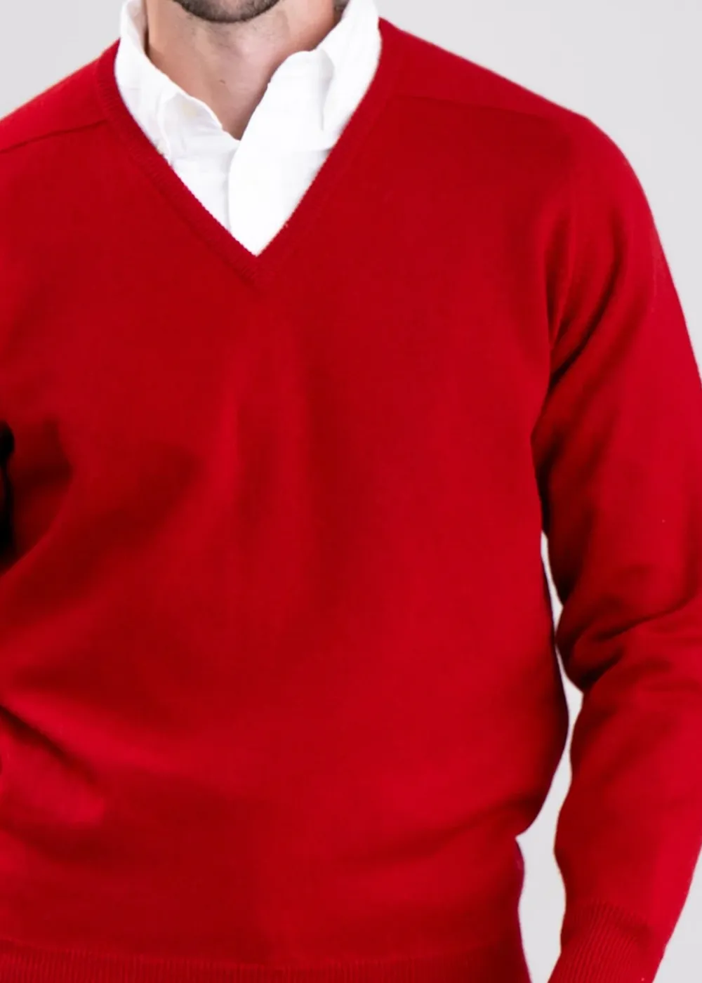Sale Leven 2 Ply Lambswool V-Neck - Knitwear