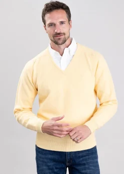 Best Leven 2 Ply Lambswool V-Neck - Knitwear