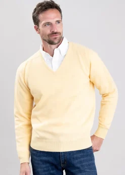 Best Leven 2 Ply Lambswool V-Neck - Knitwear