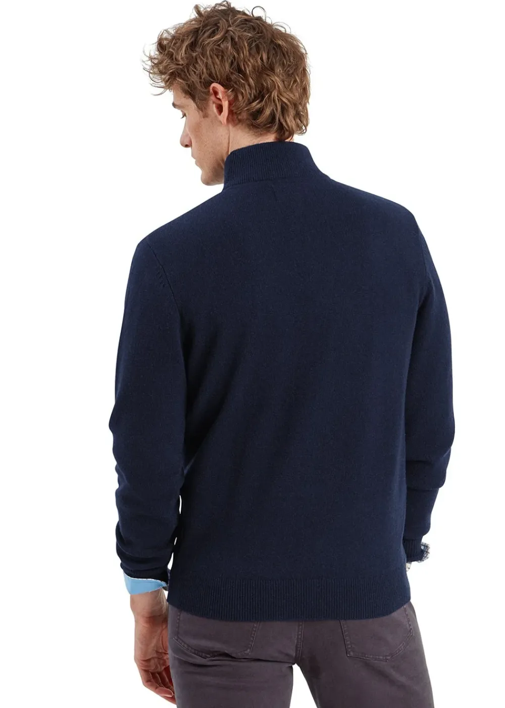 Sale Lewis Lambswool 1/4 Zip Jumper - Knitwear