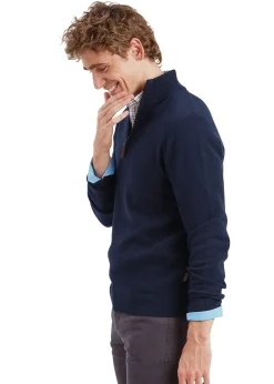 Sale Lewis Lambswool 1/4 Zip Jumper - Knitwear