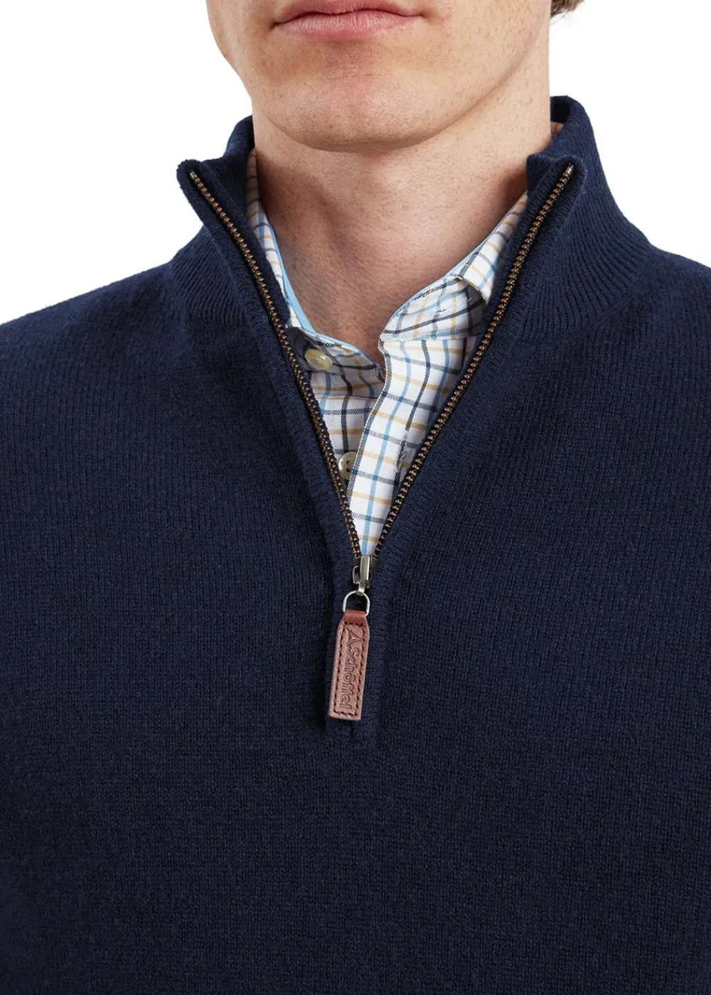 Sale Lewis Lambswool 1/4 Zip Jumper - Knitwear
