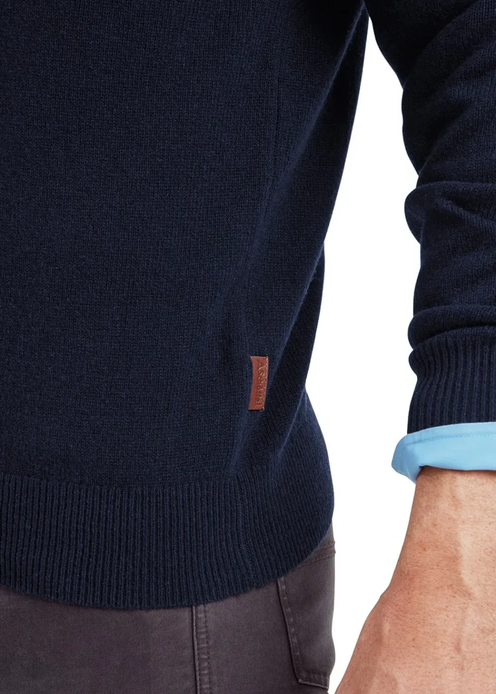 Sale Lewis Lambswool 1/4 Zip Jumper - Knitwear