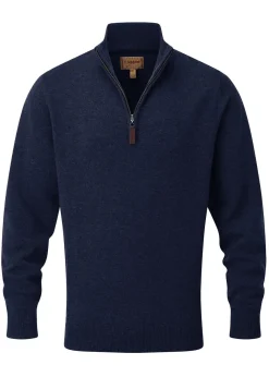 Sale Lewis Lambswool 1/4 Zip Jumper - Knitwear