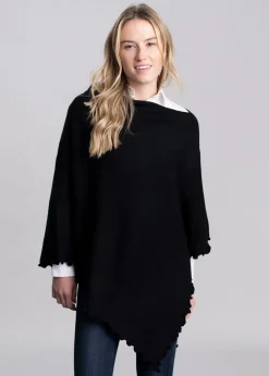 Clearance Lindsey Lambswool Poncho - Women Knitwear