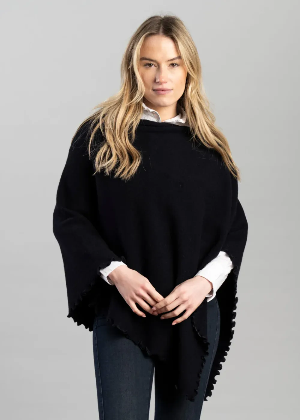 Outlet Lindsey Lambswool Poncho - Women Knitwear