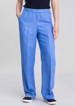 Outlet Linen Blend Pull On Trousers - Women Trousers & Jeans