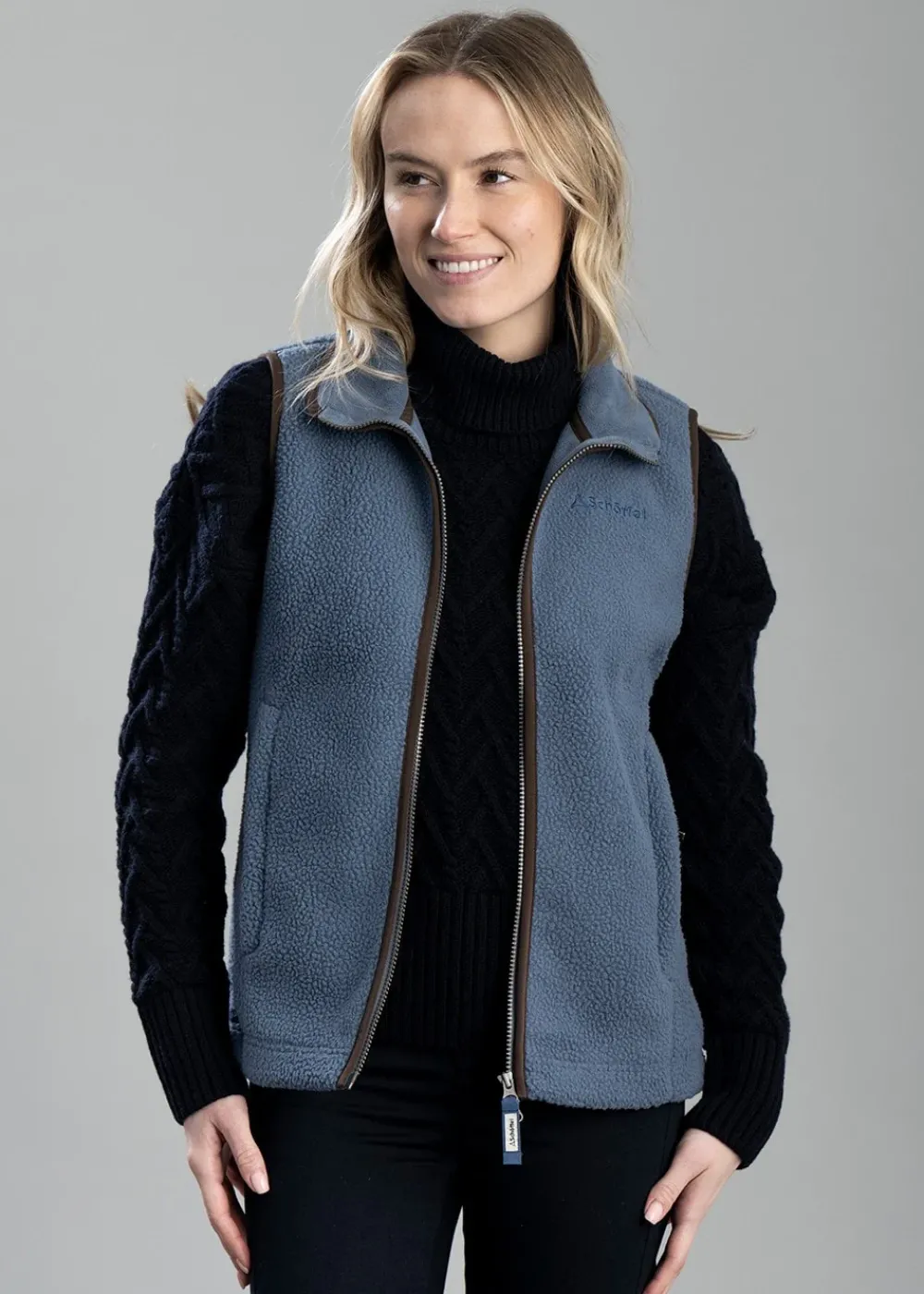 Hot Lyndon Retro Fleece Gilet - Women Gilets|Fleece
