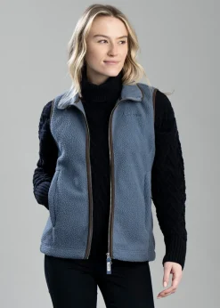 Hot Lyndon Retro Fleece Gilet - Women Gilets|Fleece