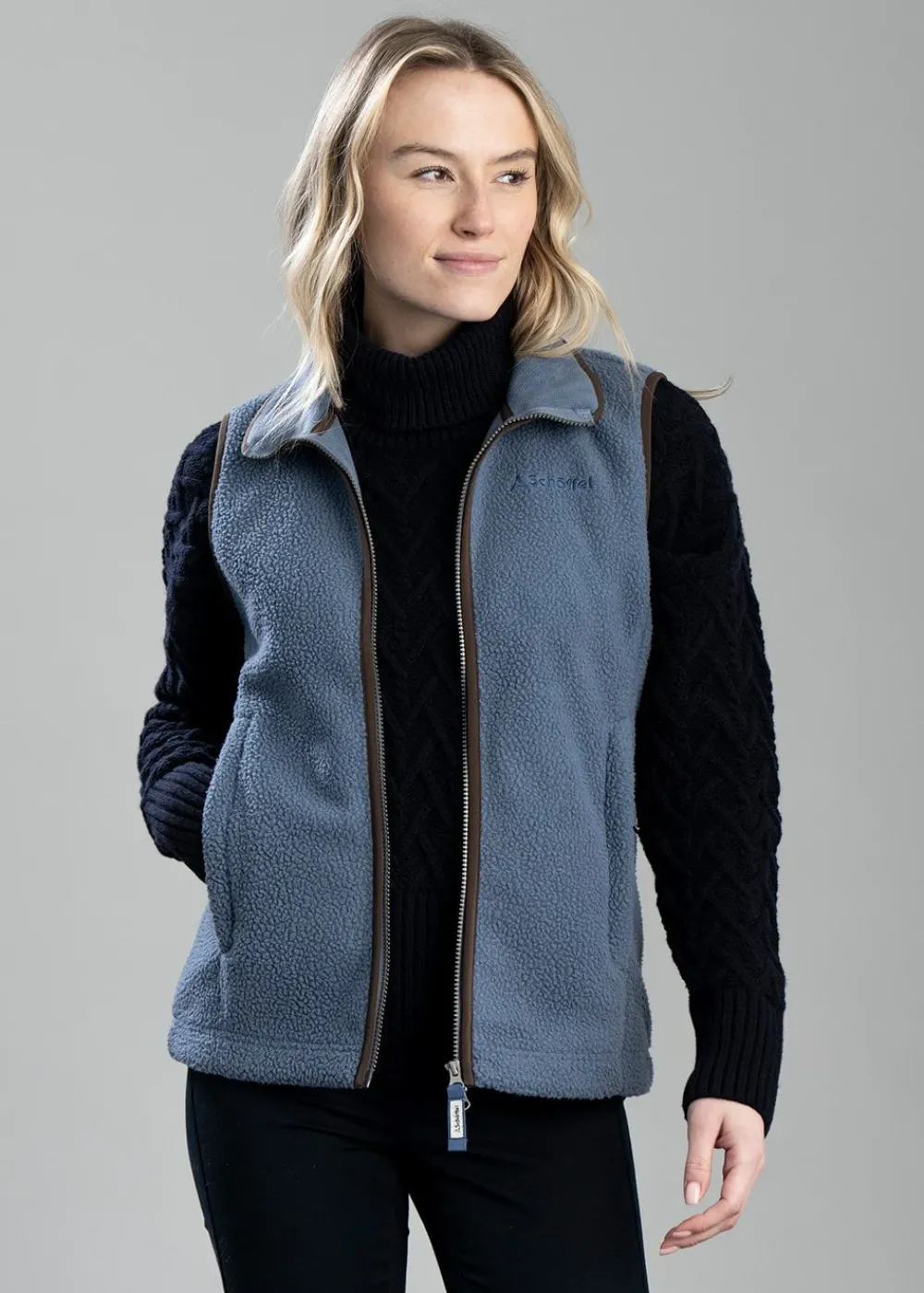 Hot Lyndon Retro Fleece Gilet - Women Gilets|Fleece