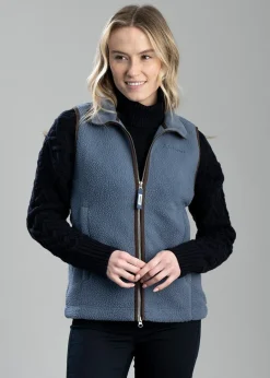 Hot Lyndon Retro Fleece Gilet - Women Gilets|Fleece