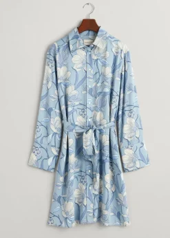 Outlet Magnolia Shirt Dress - Dove Blue Women Dresses