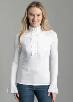 Best Melissa Jersey Blouse - White Women Shirts And Blouses