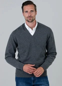 Clearance Melrose 2 Ply Cashmere V-Neck - Knitwear