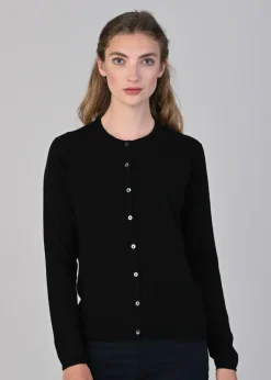 Online Millie Cashmere High Button Cardigan - Women Knitwear