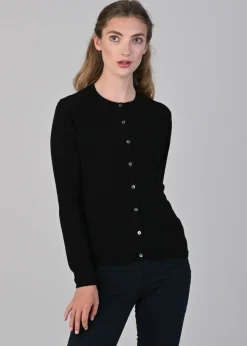 Online Millie Cashmere High Button Cardigan - Women Knitwear