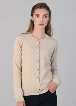 Hot Millie Cashmere High Button Cardigan - Women Knitwear
