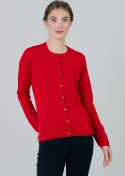 Discount Millie Cashmere High Button Cardigan - Women Knitwear