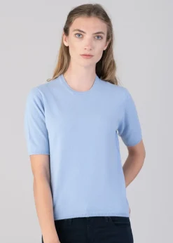 Sale Millie Cashmere Short Sleeve Crew - Women Knitwear
