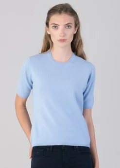 Sale Millie Cashmere Short Sleeve Crew - Women Knitwear