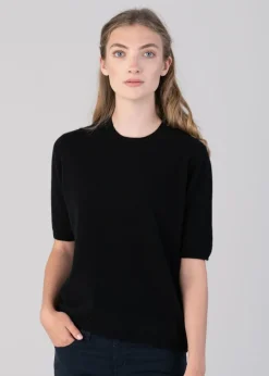 Best Millie Cashmere Short Sleeve Crew - Women Knitwear