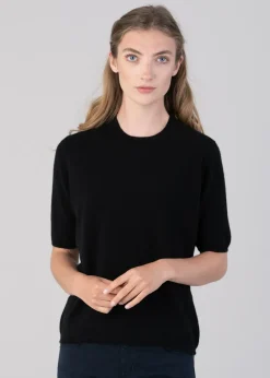 Best Millie Cashmere Short Sleeve Crew - Women Knitwear