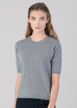 Best Millie Cashmere Short Sleeve Crew - Women Knitwear