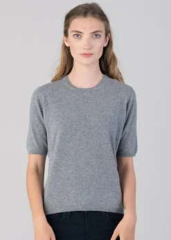 Best Millie Cashmere Short Sleeve Crew - Women Knitwear