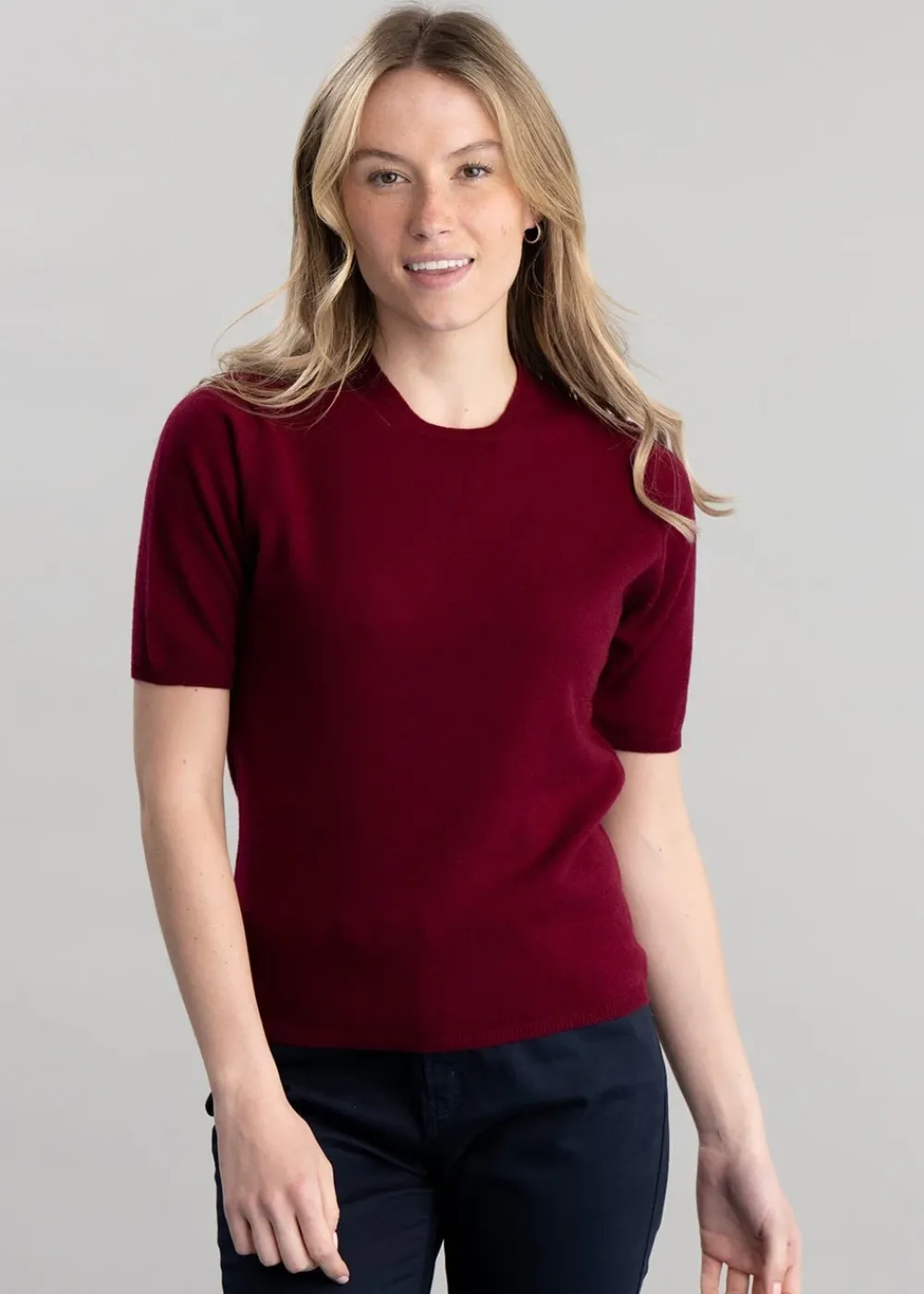 Best Millie Cashmere Short Sleeve Crew - Women Knitwear