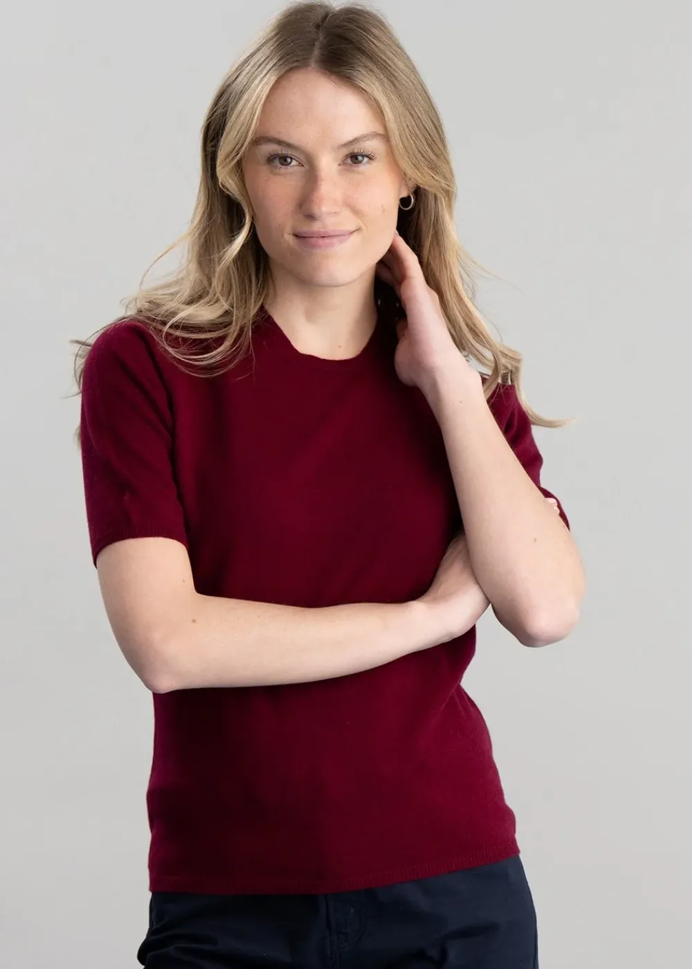 Best Millie Cashmere Short Sleeve Crew - Women Knitwear