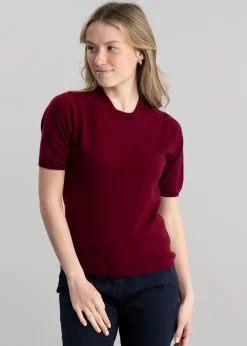 Best Millie Cashmere Short Sleeve Crew - Women Knitwear