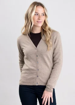 Fashion Millie Cashmere Vee Cardigan - Women Knitwear