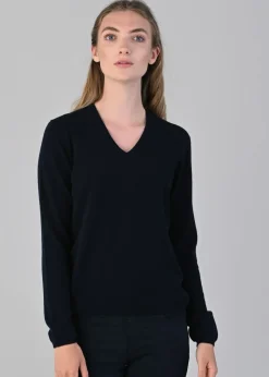 Hot Millie Cashmere Vee Neck - Women Knitwear