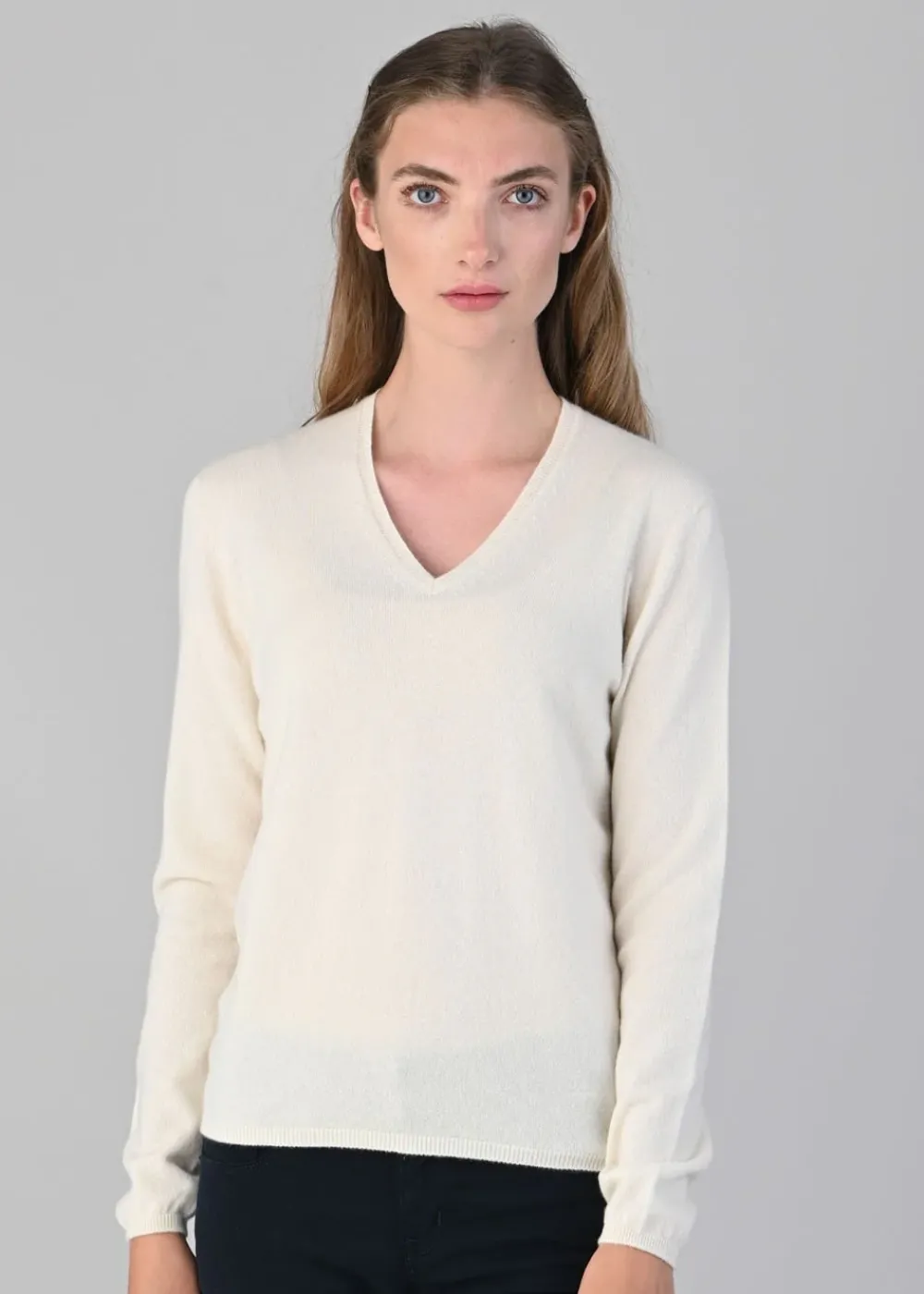 Online Millie Cashmere Vee Neck - Women Knitwear