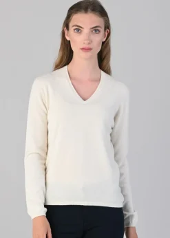 Online Millie Cashmere Vee Neck - Women Knitwear