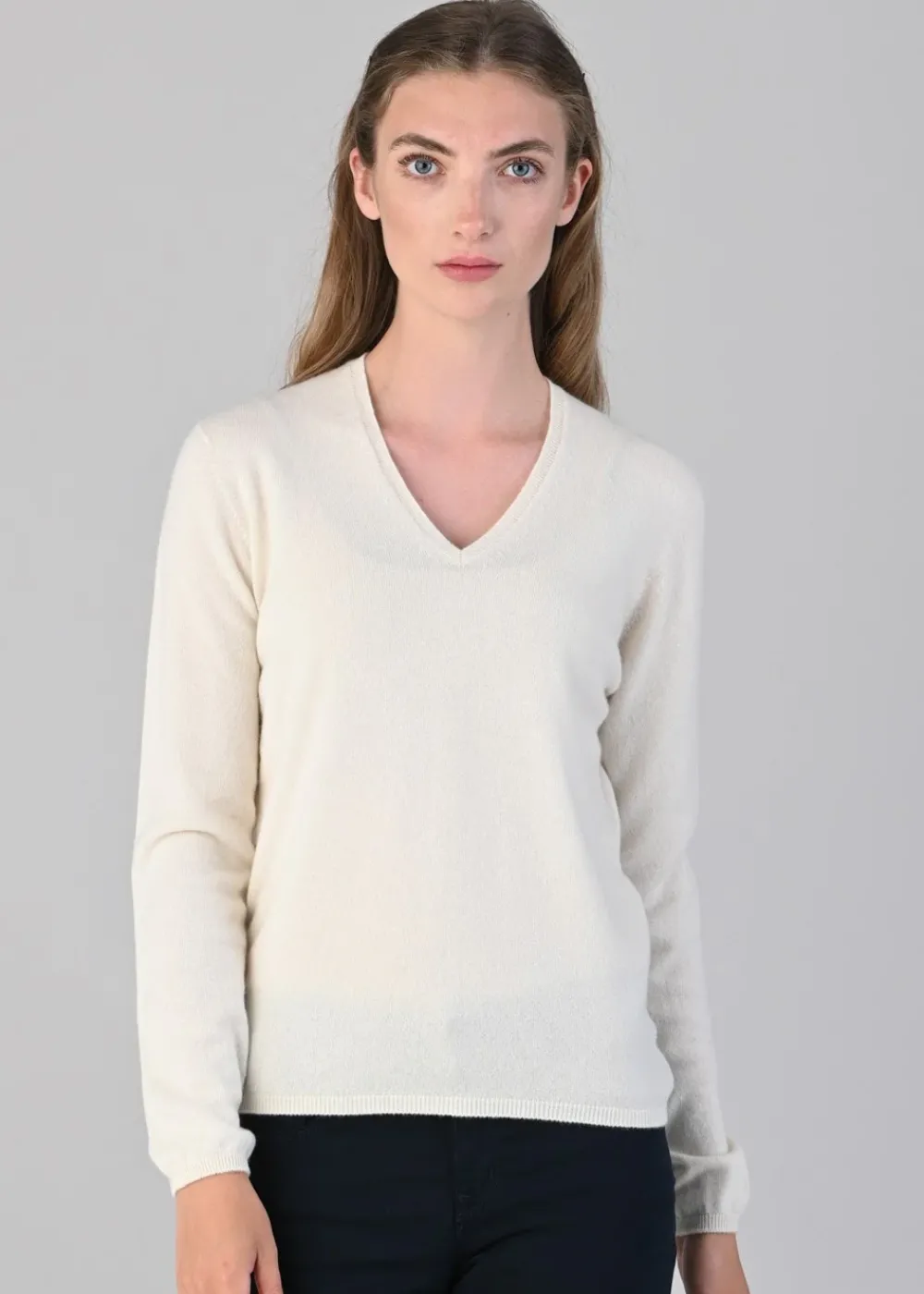 Online Millie Cashmere Vee Neck - Women Knitwear