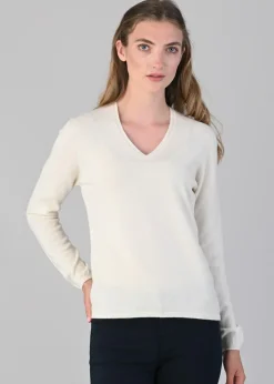 Online Millie Cashmere Vee Neck - Women Knitwear