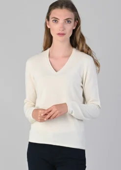 Online Millie Cashmere Vee Neck - Women Knitwear