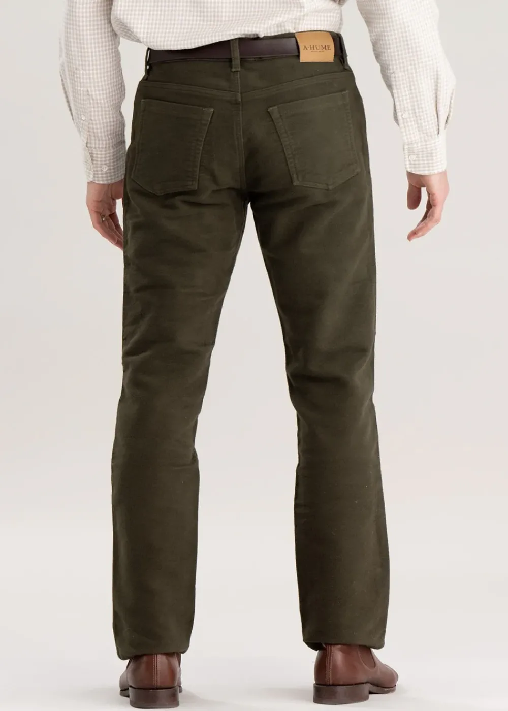 Outlet Moleskin Jean - Olive Trousers & Jeans