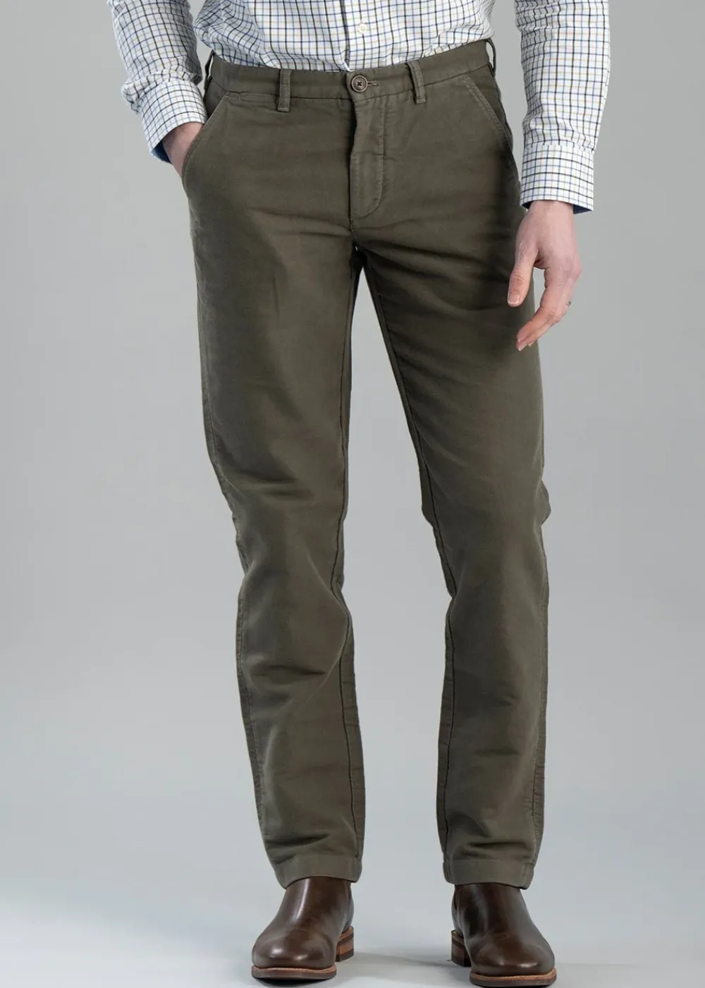 Fashion Moleskin Trousers - Trousers & Jeans