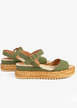 Discount Monaco Canvas Sandals - Khaki Women Sandals|Shoes