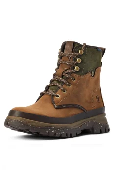 Fashion Moresby H2O Boots - Distressed Brown and Olive Women Boots|Boots
