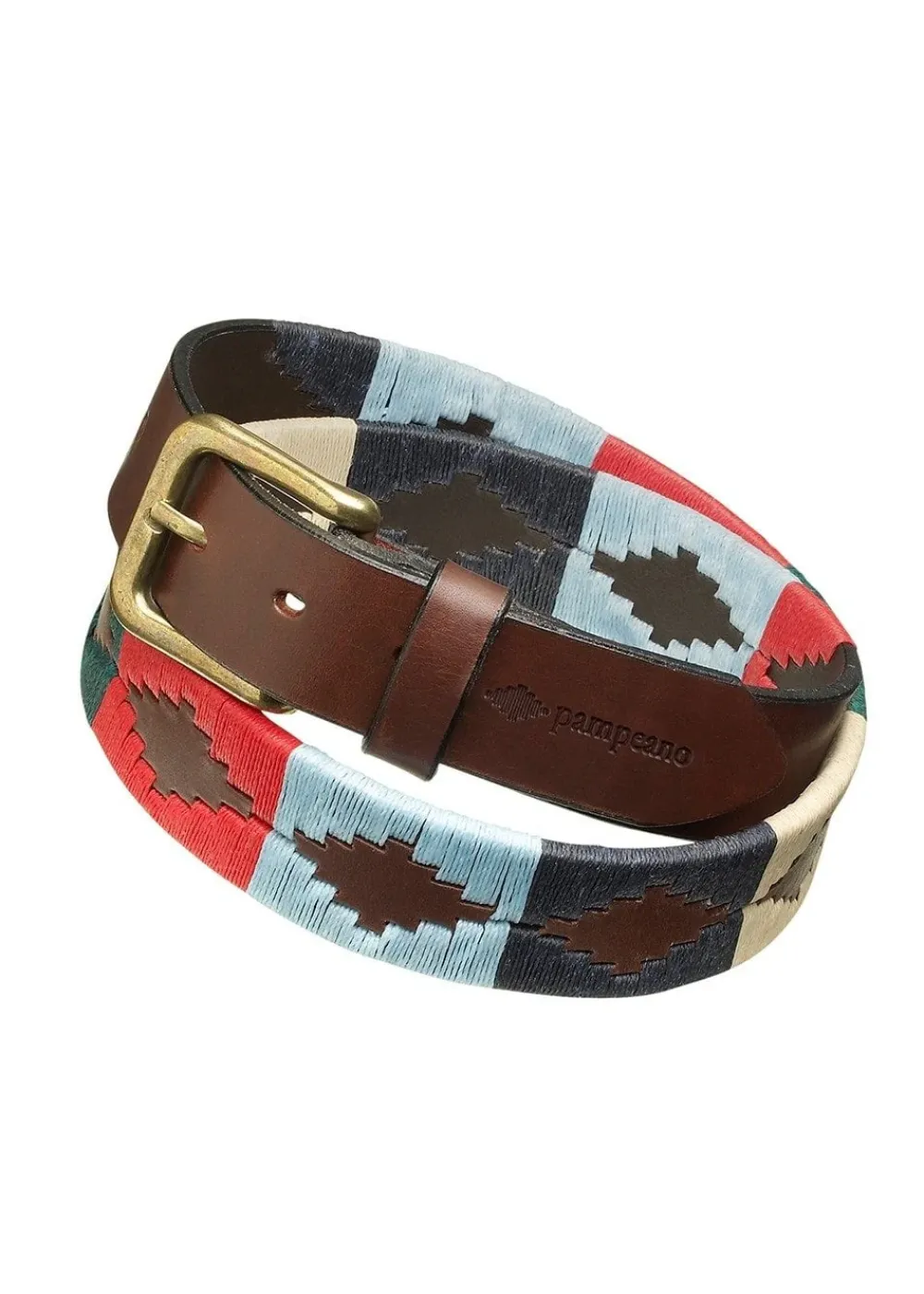 Best Multi 1.5" Polo Belt - Navy, Green, Red, Beige and Light Blue Women Belts & Buckles|Belts