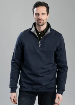 Clearance Nelson Half Zip Sweatshirt - Navy Sweatshirts