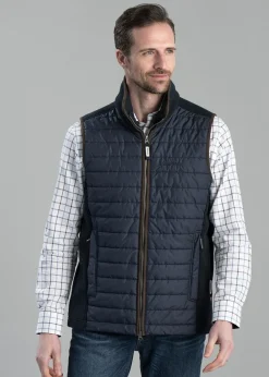 Clearance Oakham Hybrid Gilet - Petrol Blue Gilets