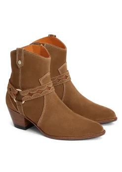 Outlet Ohio Ankle Boots - Tan Suede Women Boots|Boots