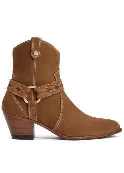 Outlet Ohio Ankle Boots - Tan Suede Women Boots|Boots